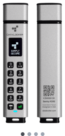 DataLocker Sentry K350 Encrypted FIPS 140-2 Level 3 Keypad Micro SSD
